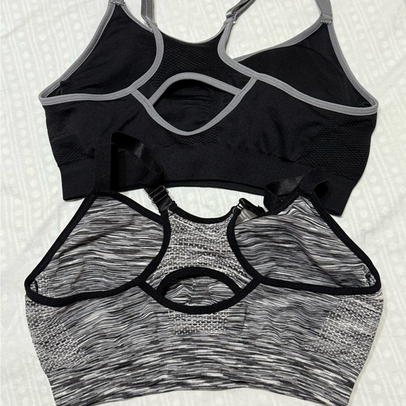 Reebok Black and Gray Sports Bras - Picture 2 of 2